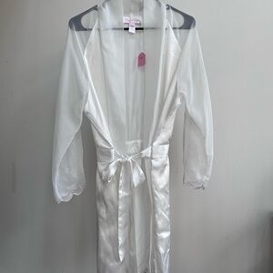 Oscar de la Renta Sheer White Cover-Up